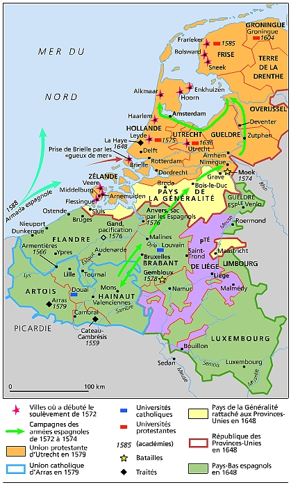Les Pays-Bas, 1555-1648