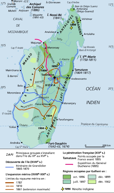 Découverte et colonisation de Madagascar