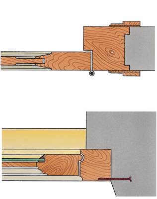 Feuillures de porte et de fenêtre