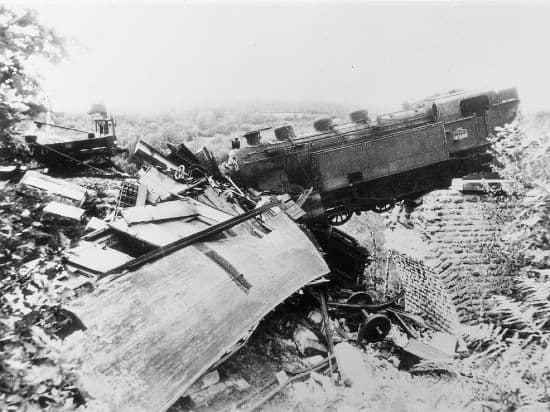 Résistance, sabotage d'un train, 1944