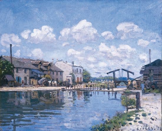 Alfred Sisley, <i>le Canal Saint-Martin, Paris</i>