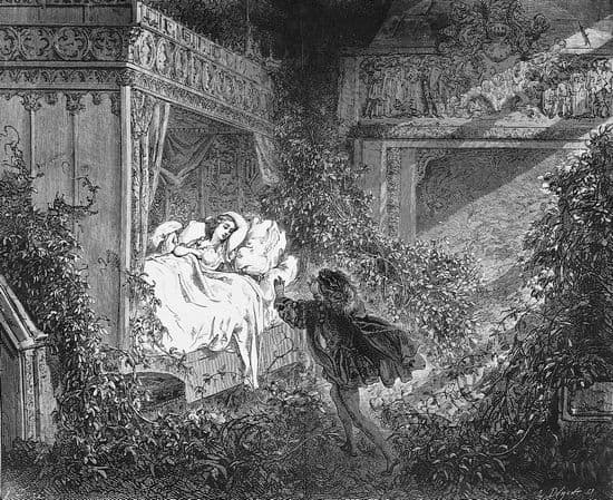Gustave Doré, illustration pour <i>la Belle au bois dormant</i>