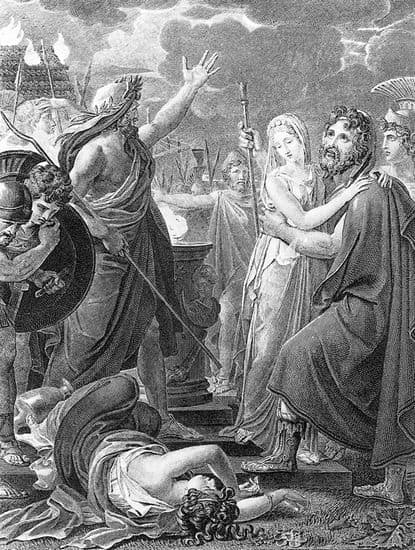 Racine, <i>Iphigénie</i>, acte V, scène VI Racine, <i>Iphigénie</i>, acte V, scène VI