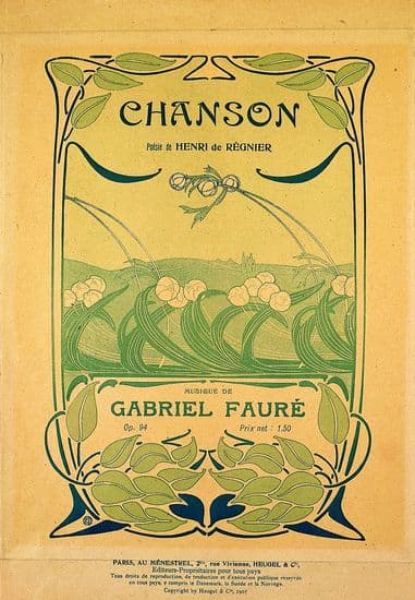 Gabriel Fauré, <i>Chanson</i>