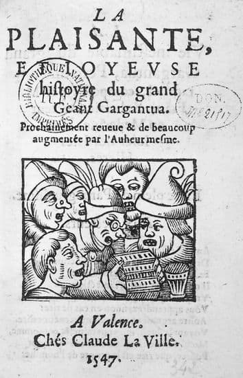 François Rabelais, <i>la Plaisante et joyeuse histoire du grand géant Gargantua</i>