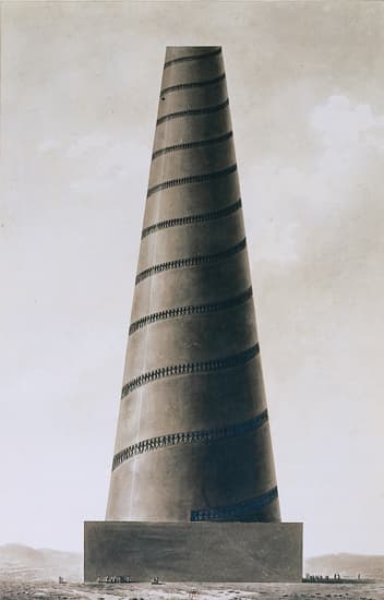 Étienne Louis Boullée, <i>Projet pour une tour tronconique</i>