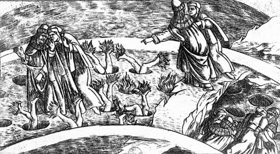 Botticelli, illustration pour <i>la Divine Comédie</i> de Dante