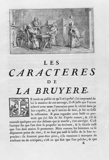 Jean de La Bruyère, préface des <i>Caractères</i>