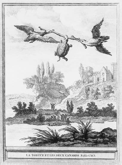 Jean de La Fontaine, la Tortue et les Deux Canards
