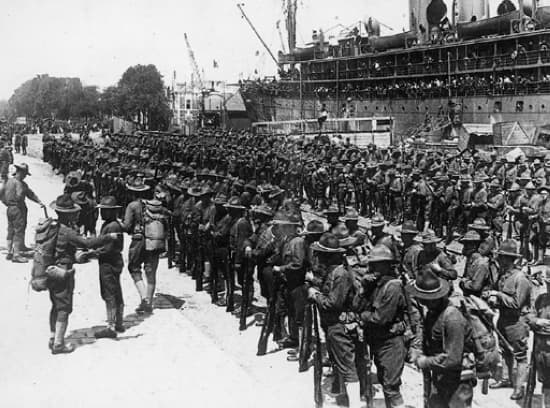 Troupes américaines en 1917