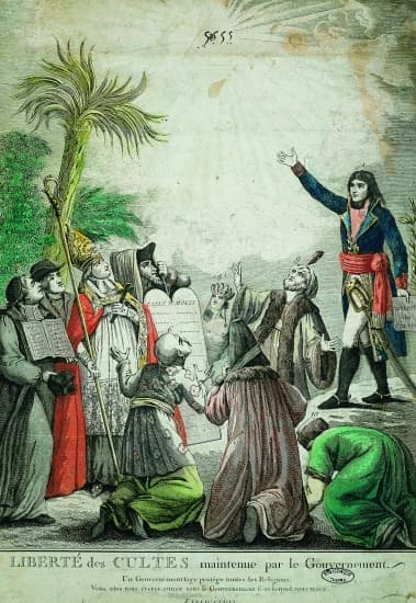 Bonaparte proclamant la liberté des cultes, 1802