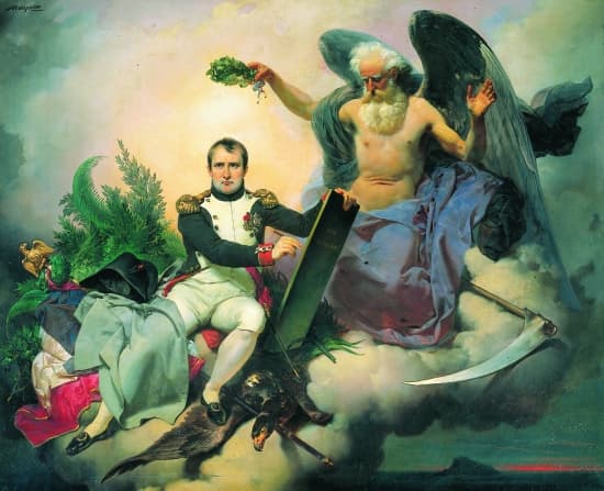 Napoléon couronné par le Temps