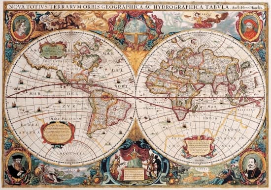Mappemonde de Hondius, 1630