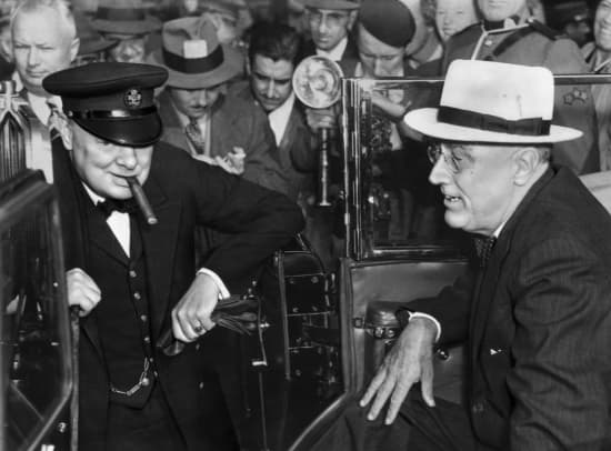 Winston Churchill et  Franklin Roosevelt