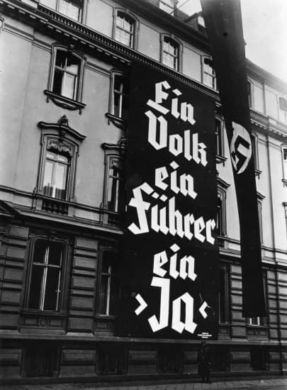 Propagande nazie pour le plébiscite du 19 août 1934