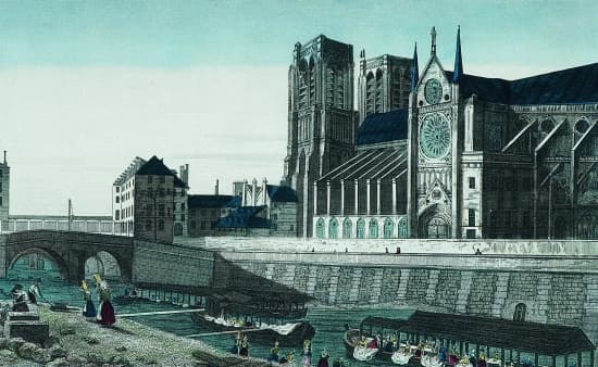 Vue de Notre-Dame vers 1830