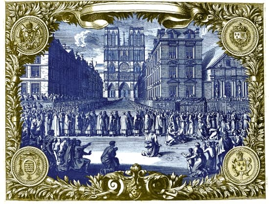 Procession devant Notre-Dame de Paris Procession devant Notre-Dame de Paris