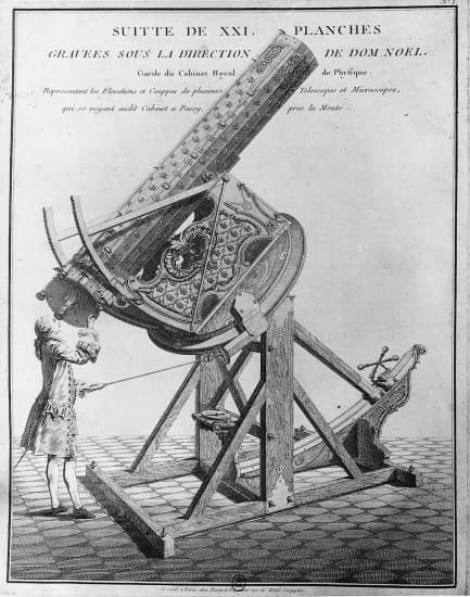 Lunette astronomique du XVIII<sup>e</sup> siècle