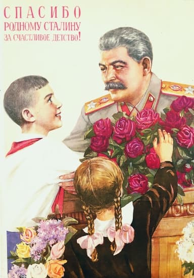 Merci à notre cher Staline pour notre enfance heureuse