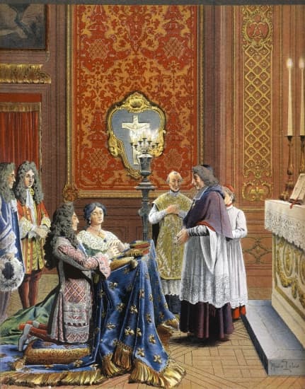 Mariage de Louis XIV et de Madame de Maintenon