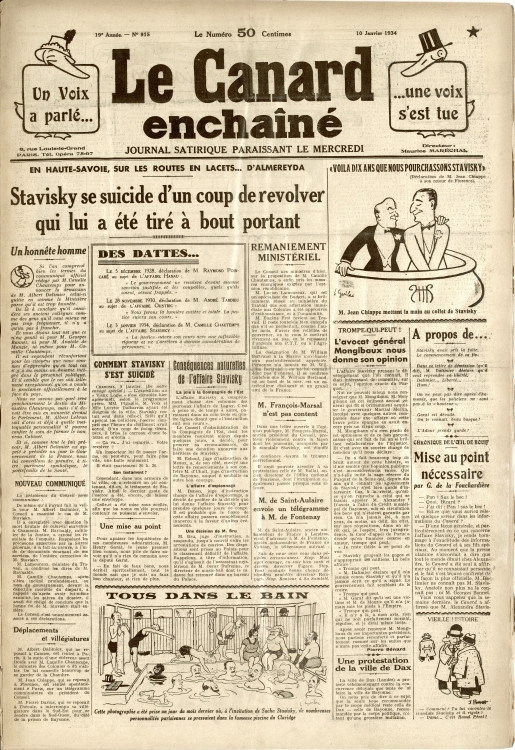 <i>Le Canard enchaîné</i>, 1934