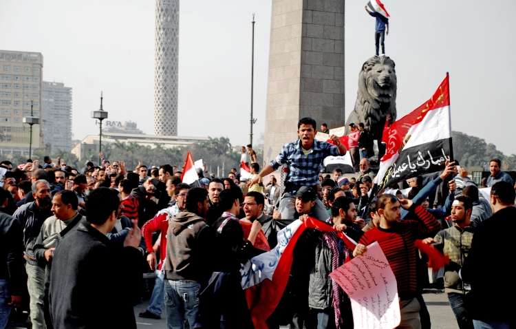 Avant  la chute de Moubarak, février 2011.