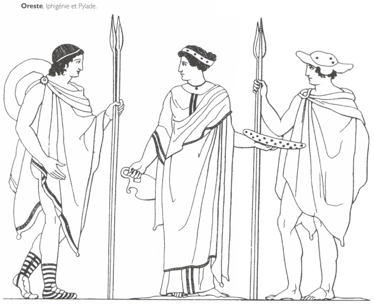 Oreste, Iphigénie et Pylade. Oreste, Iphigénie et Pylade.