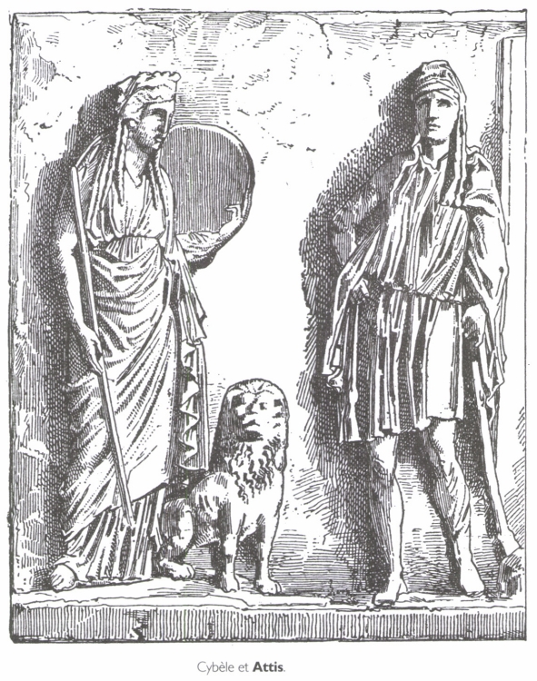 Cybèle et Attis.