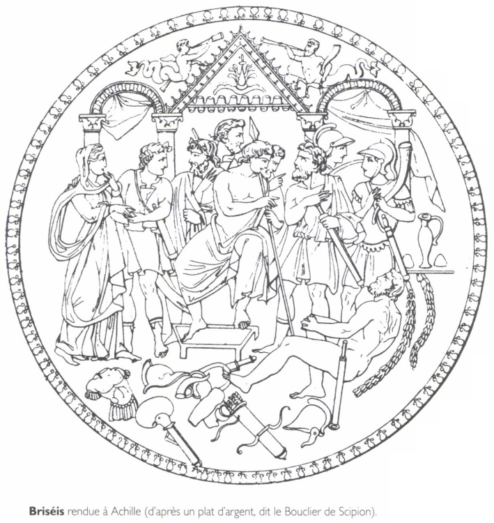 Briséis rendue à Achille. Briséis rendue à Achille.