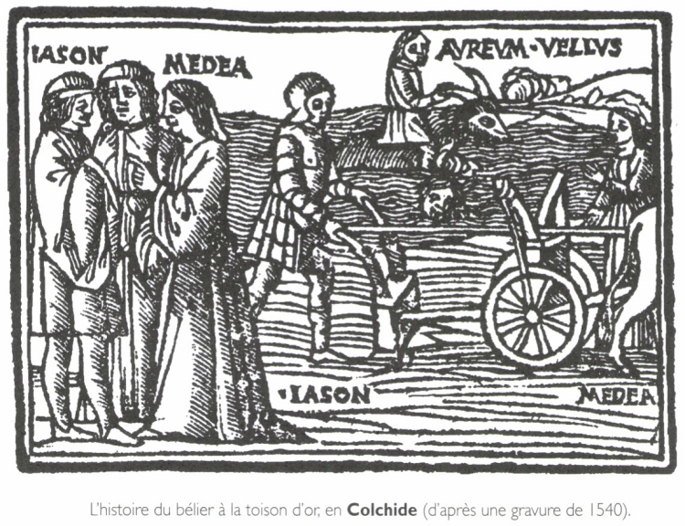 L'histoire du bélier à la toison d'or, en Colchide. L'histoire du bélier à la toison d'or, en Colchide.