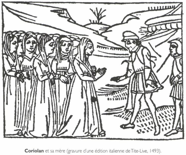 Coriolan et sa mère. Coriolan et sa mère.