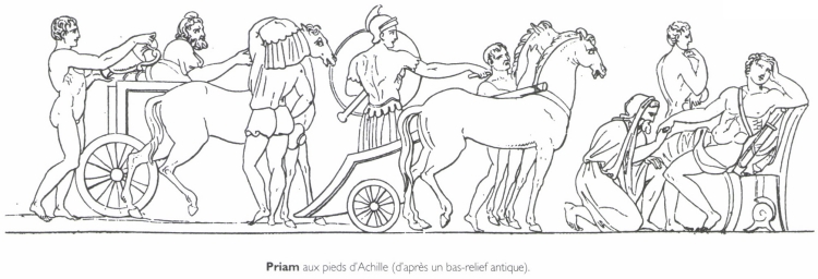 <B>Priam</B> aux pieds d'Achille.