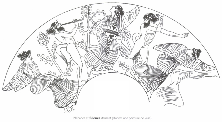 Ménades et Silènes dansant. Ménades et Silènes dansant.