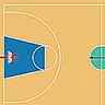 Terrain de basket-ball