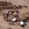 Champ de fouilles au Pérou